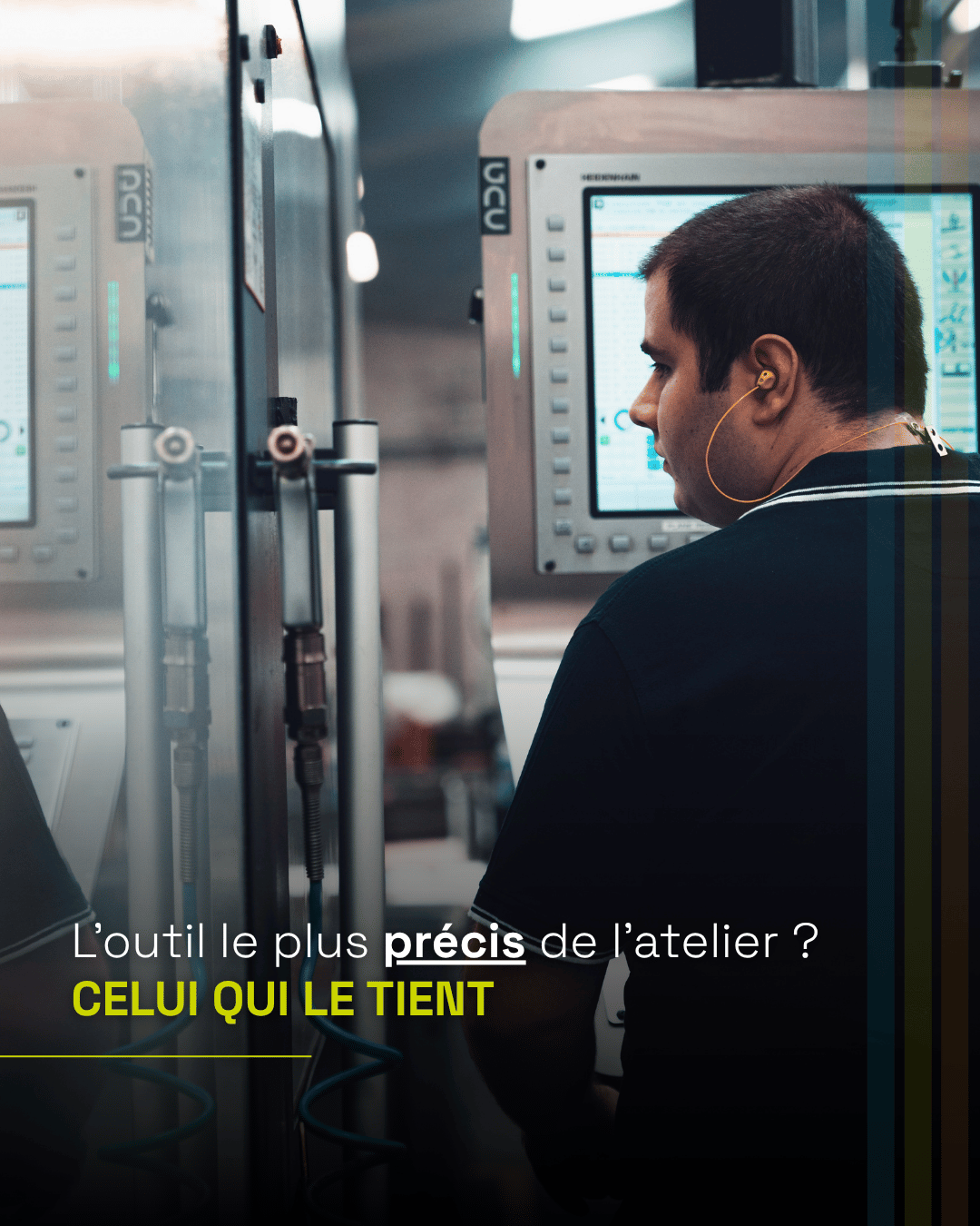 L&rsquo;outil le plus précis de l&rsquo;atelier, celui qui le tient